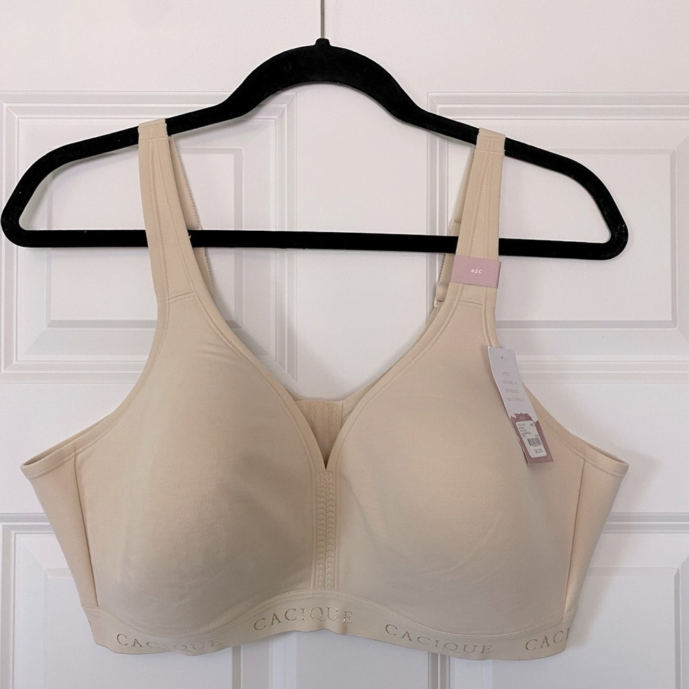 Cacique Bra, Cream, Size 42C